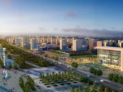3Dmax fashion city commercial square building 242 3D model