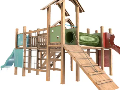 Kids playground 3D model get