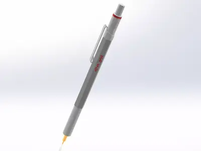 Solidworks 2023 rOtring 600 Mechanical Pencil Free 3D print model