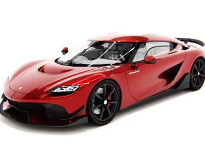 Koenigsegg Gemera 2025 Low-poly 3D model