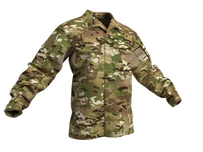 VKPO 3 Russian Army Combat Jacket - Marvelous Designer 3D model