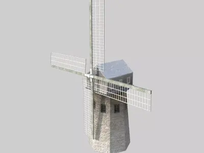 Wind Mill Low-poly 3D model purchase