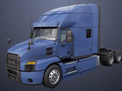 Heavy Truck Chassis 05 Generic All PBR Unity UE Textures 3D model