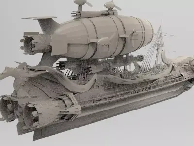Hades Airship 3D model