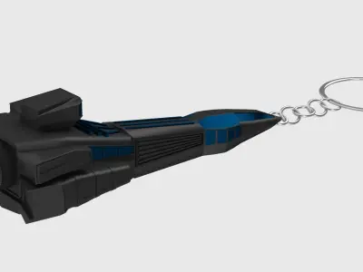 Space Ship Keychain 