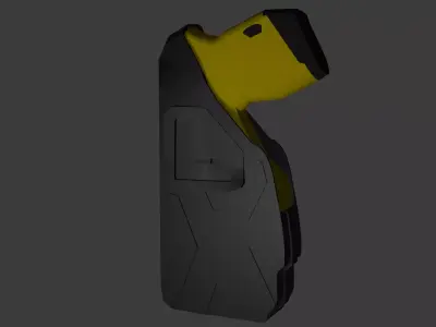 X2 Taser Blackhawk Holster Game Ready Low-poly 3D model