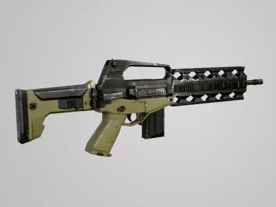 Combat Rifle 3D model