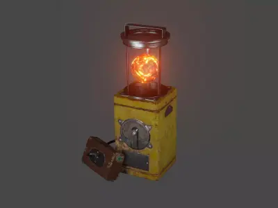 Stalker 2 Artifact Container Lamp  3D model