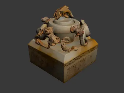 imperial jade seal 3D model