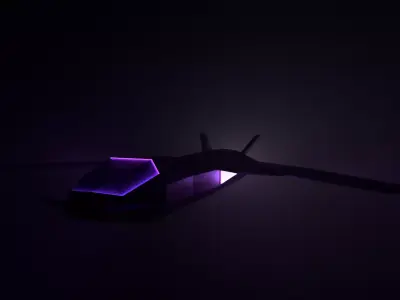 Low Poly Scout Jet Low-poly 3D model