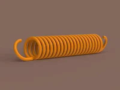 Extension Spring 3D print model