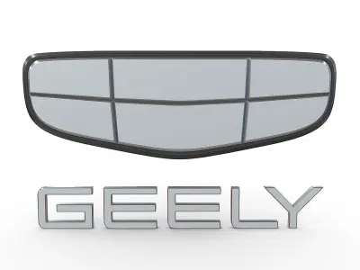 geely new logo 3D model