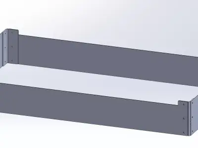 Metal riser works with XTOOL P2 3D model