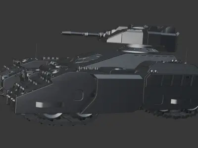 Futuristic Tank 3D model