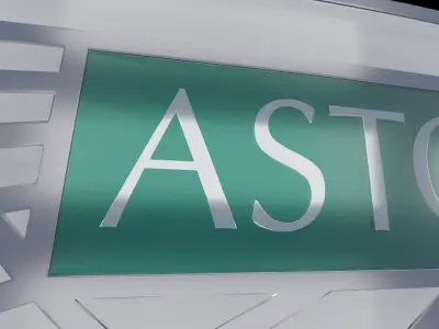 aston martin badge logo emblem Low-poly 3D model