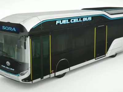 Toyota Sora Bus 2020 Low-poly 3D model