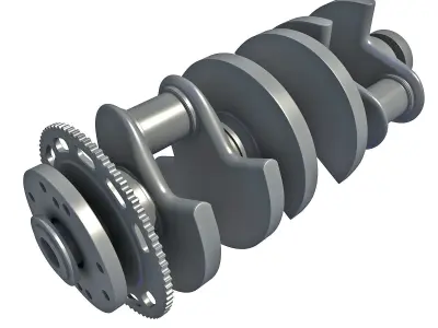 Crankshaft  V6 Engine 3D model
