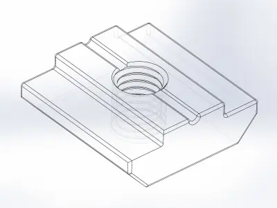 T-nut 30x30 M5 3D model