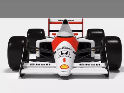 McLaren MP4 Ayrton Senna  3D model