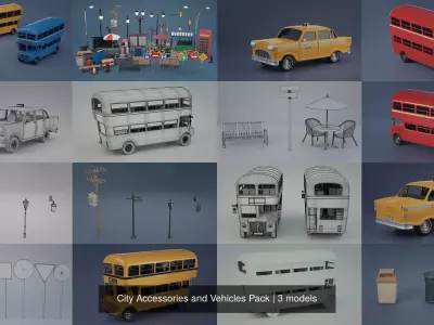City Accessories and Vehicles Pack