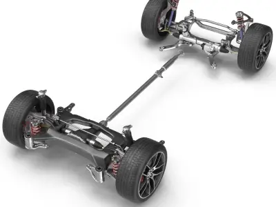 Sedan Chassis 3D model