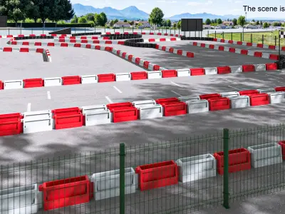 Karting Track Open Air 3D model