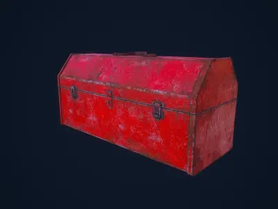 Toolbox chest Low-poly 3D model