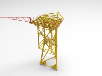 50 ft lean to Free 3D model