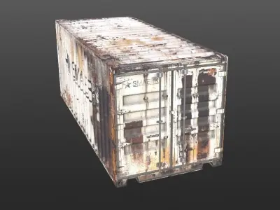 Container 3d Model PBR Game Ready shipping Low-poly 3D model