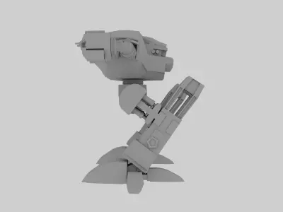 robot Low-poly 3D model 25