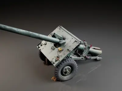 Anti Tank Artillery 3D model