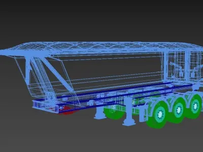 Siderale Tipper Trailer 3D model