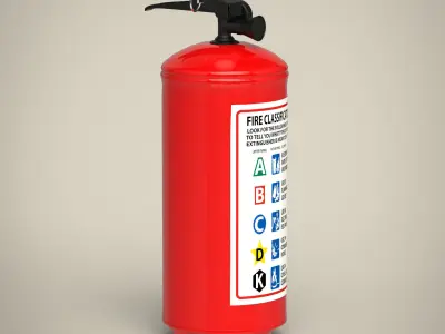 Fire extinguisher 3D model 25