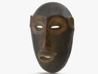  African Congo Mask 3 
