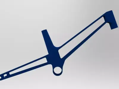 bicycle clock logo 3D model