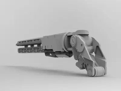 Railgun gun Free 3D print model