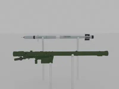 Needle missile 3D model
