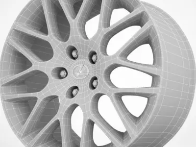 Lexus IS rims 3D model