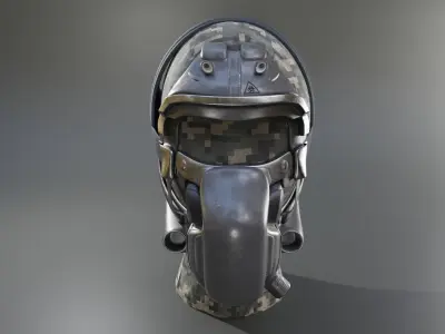 Pilot Mask Sci Fi 3D model
