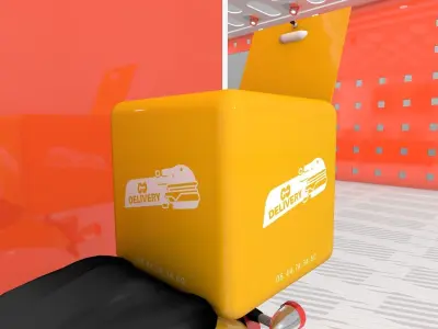 Delivery food box 3D model