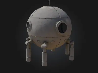 Galactic Pod  Compact Power for Cosmic Missions 3D model