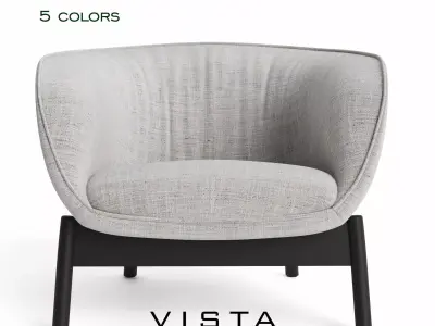 Vista Lounge Chair Low-poly 3D model