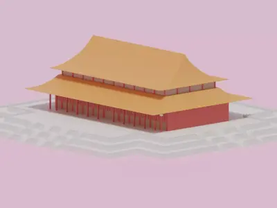 Beijing Forbidden City Hall of Supreme Harmony China 3D model