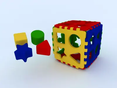 Toy Shape Sorter Box 3D model purchase