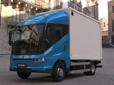 Electric Truck BYD ETM6 Blue 3D model