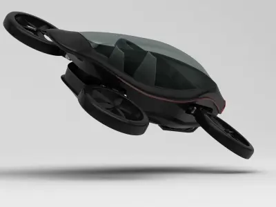 Sci fi Drone 3D model 2