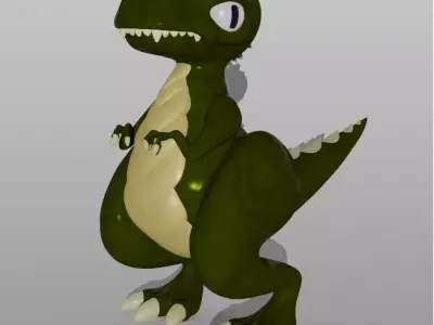 Dinosaur 3D model 12