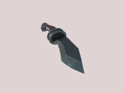 Stylized Knife Low-poly 3D model