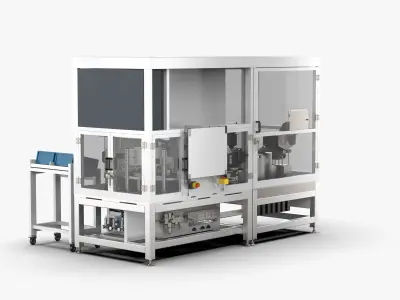 Automatic Small Motor Gearbox Assembly Machine 3D model