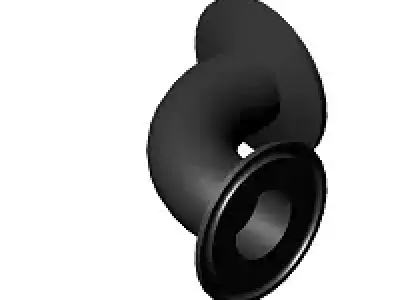 Sanitary Elbow 90 TC 1 in 3D model